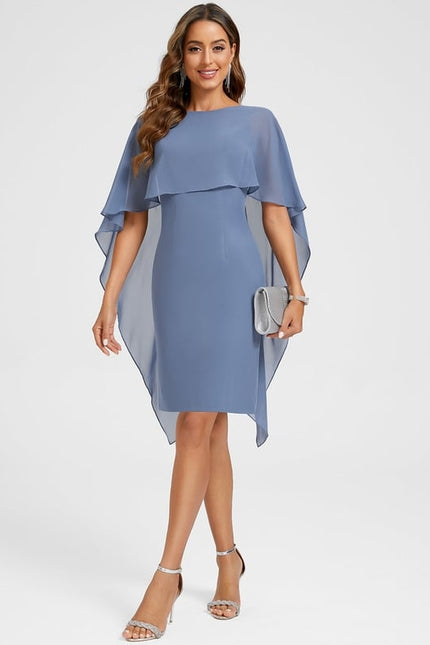 Robe Moulante Fluide Violette - gallery 6