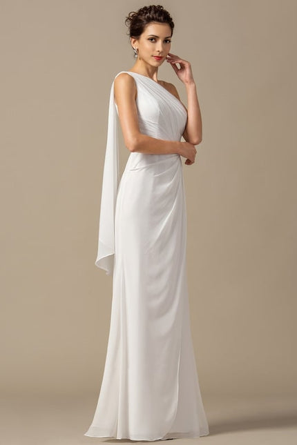 Robe Moulante Asymétrique Fluide - gallery 5