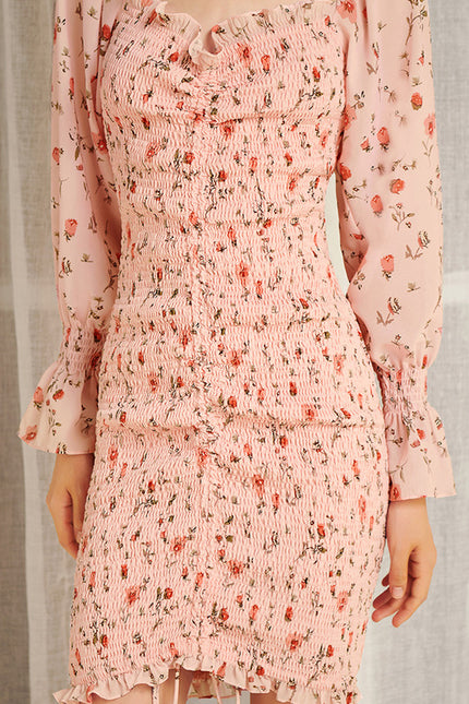 Robe Moulante À Motifs Abstraits - gallery 1