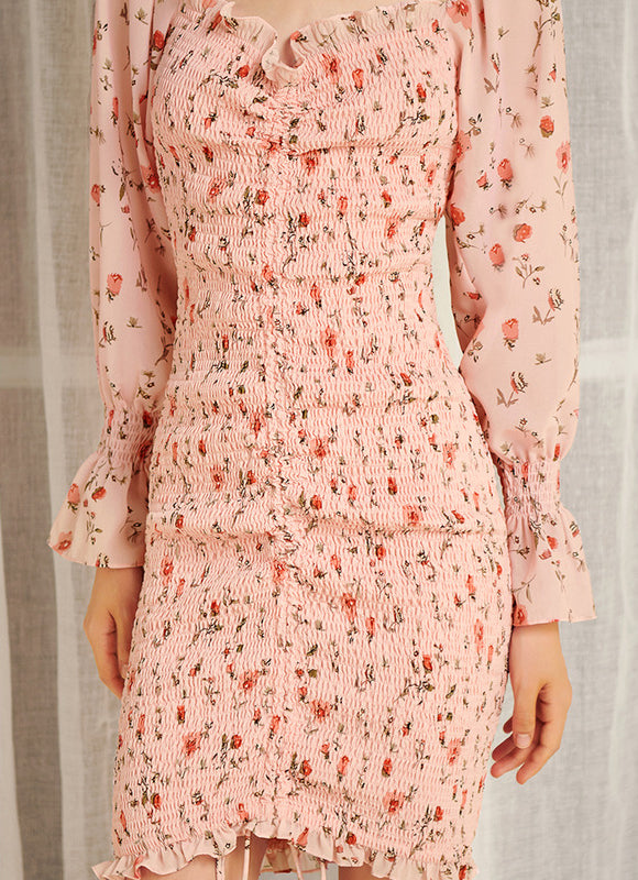 Robe Moulante À Motifs Abstraits - gallery 1