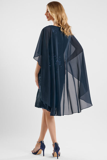 Robe Moulante Scintillante Marine - gallery 4