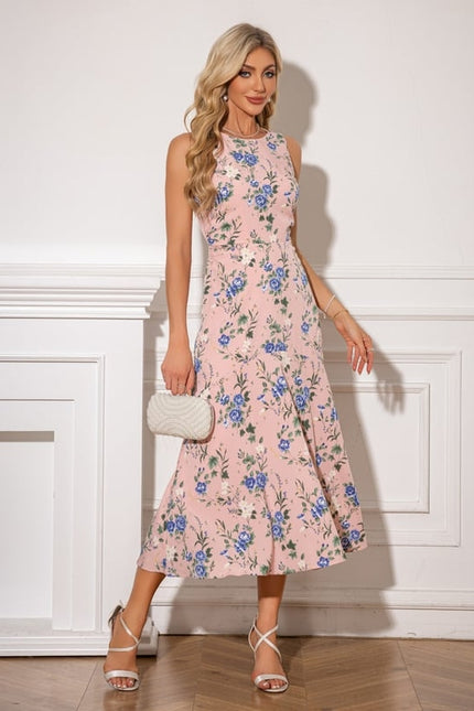 Robe Longue Moulante Fleurie - gallery 5