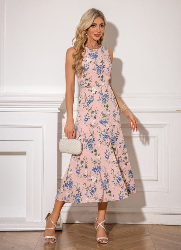 Robe Longue Moulante Fleurie - gallery 5