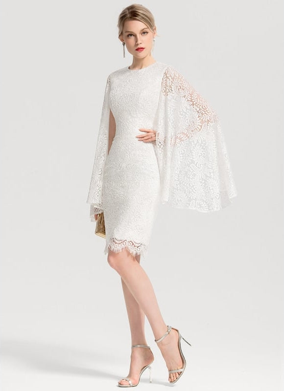 Robe Moulante Dentelle Élégante - gallery 2