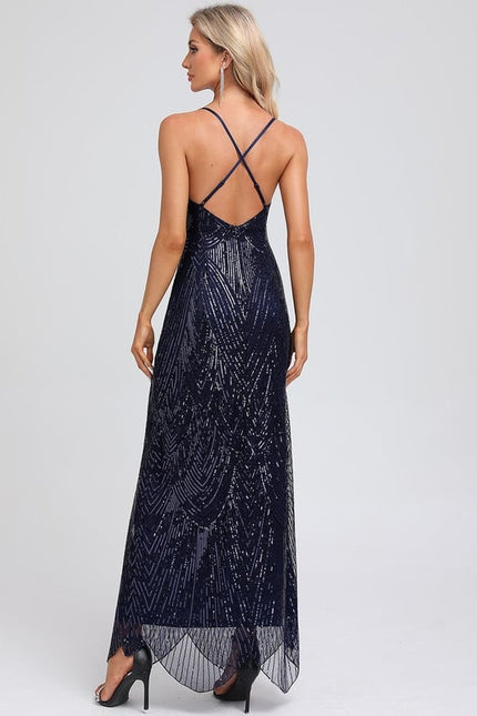Robe Moulante Dorée Scintillante - gallery 6