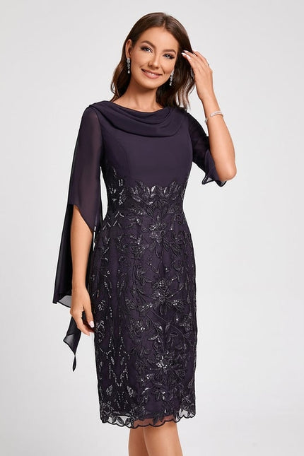 Robe Moulante Chic Brodée - gallery 3
