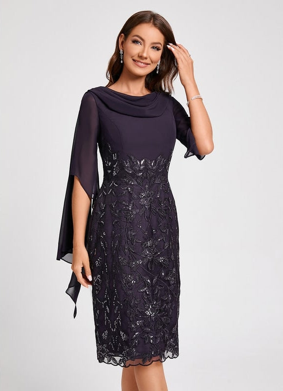 Robe Moulante Chic Brodée - gallery 3