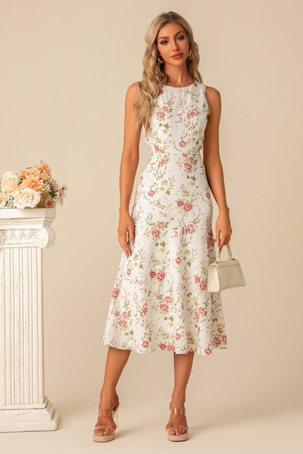 Robe Longue Moulante Fleurie - gallery 8