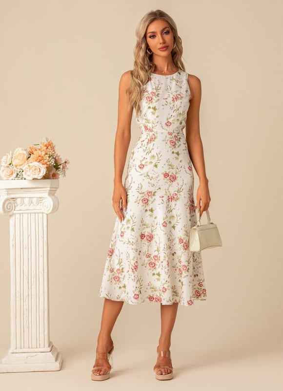Robe Longue Moulante Fleurie - gallery 8