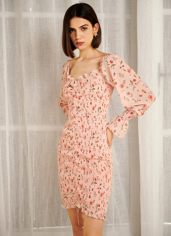 Robe Moulante À Motifs Abstraits