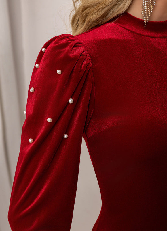 Robe Velours Moulante - gallery 2