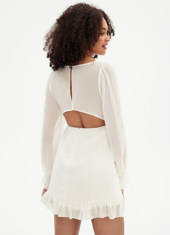Robe Moulante Mousseline Vaporeuse - gallery 5
