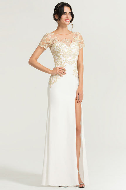 Robe Moulante Élégante Dentelle - gallery 1