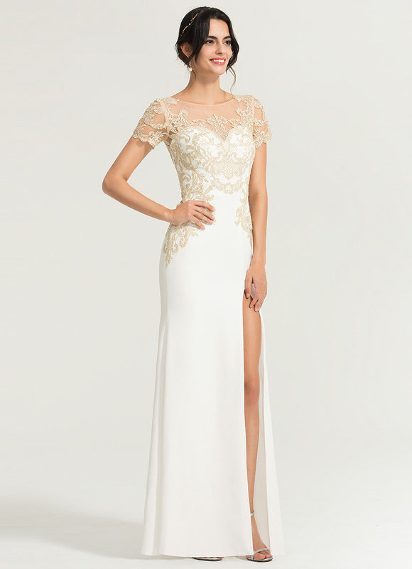 Robe Moulante Élégante Dentelle - gallery 1