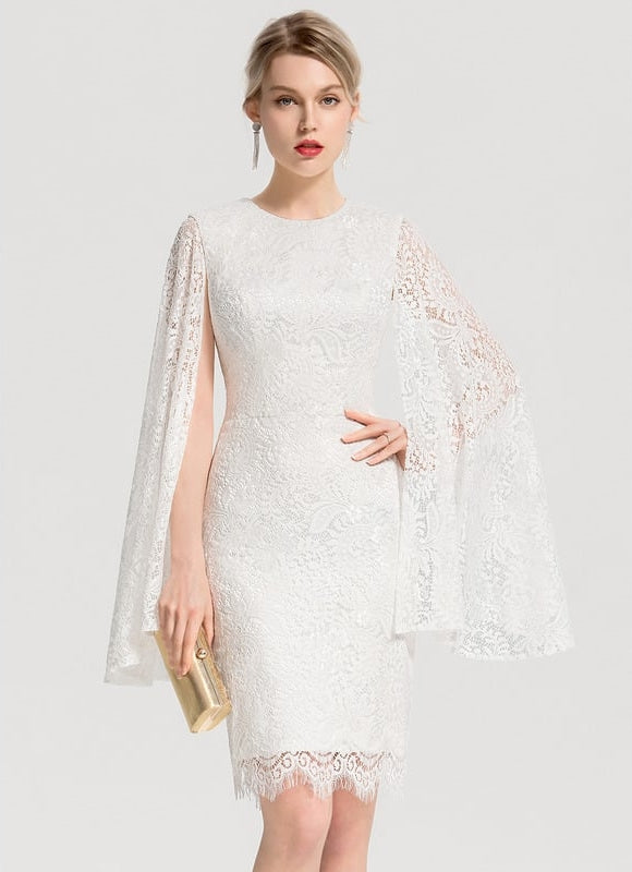 Robe Moulante Dentelle Élégante