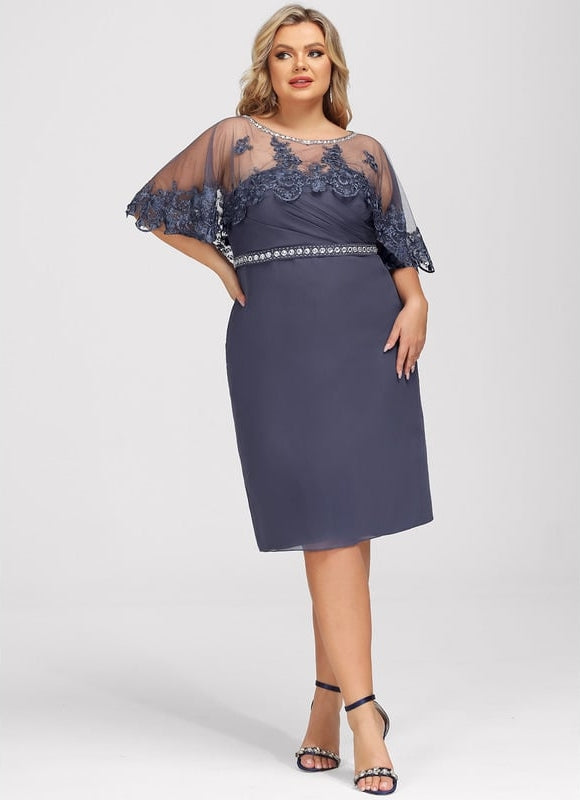 Robe Moulante Tulle Brodée - gallery 7