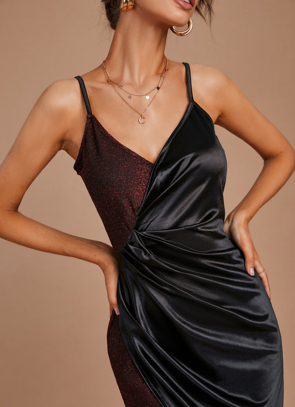 Robe Moulante Vaporeuse Frangée - gallery 2