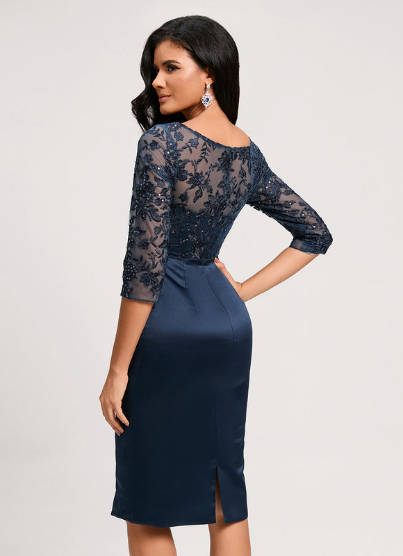 Robe Moulante Élégante Satinée - gallery 1