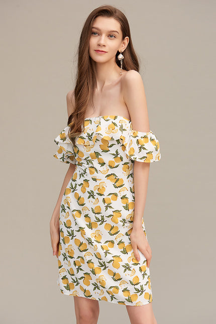 Robe Moulante Estivale Citronnée - gallery 1