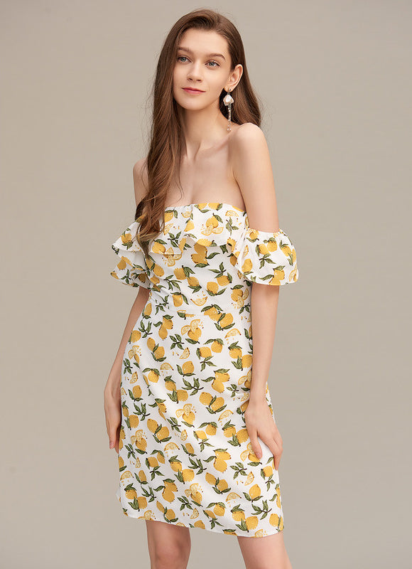 Robe Moulante Estivale Citronnée - gallery 1