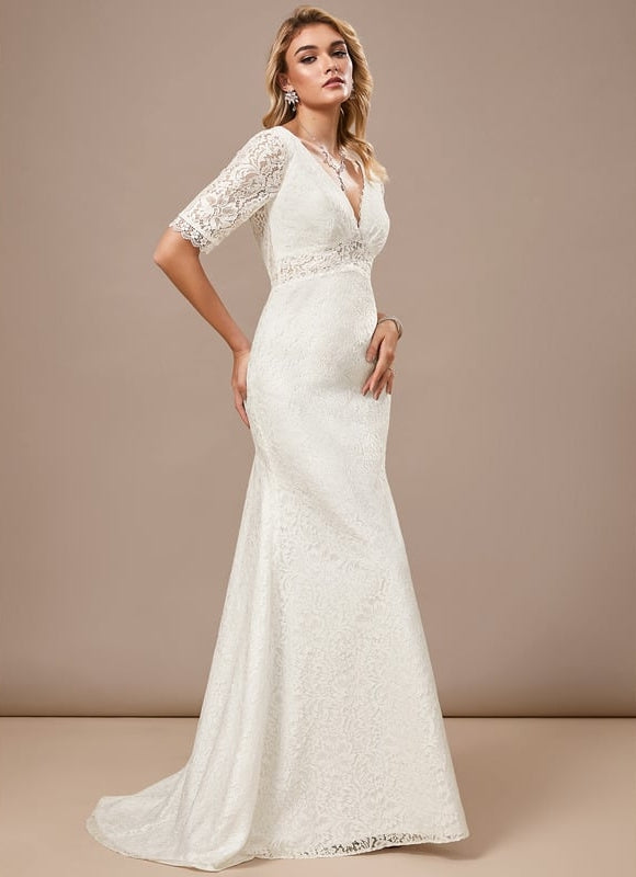 Robe Moulante En Dentelle Élégante - gallery 5