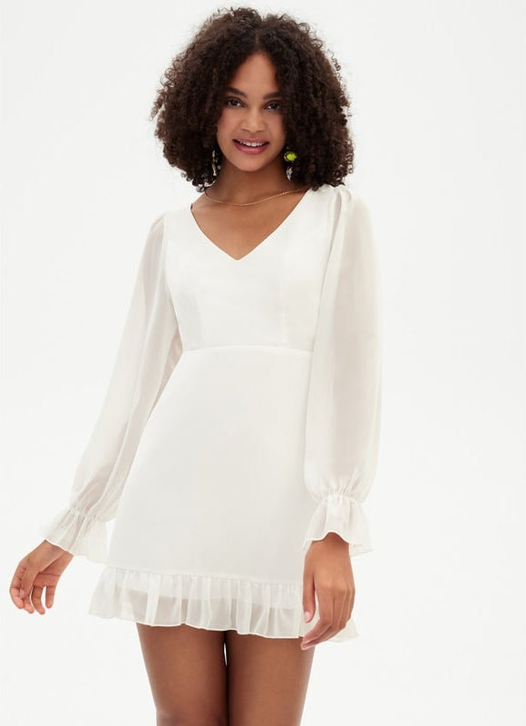 Robe Moulante Mousseline Vaporeuse - gallery 3