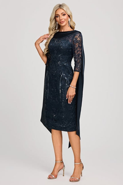 Robe Moulante Col Bateau - gallery 3