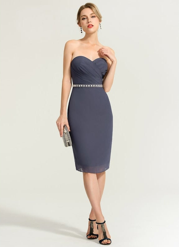 Robe Moulante Tulle Brodée - gallery 2