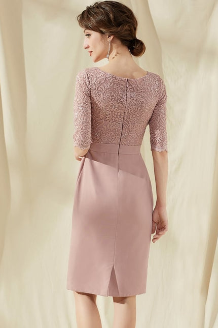 Robe Moulante Rose Délicate - gallery 5