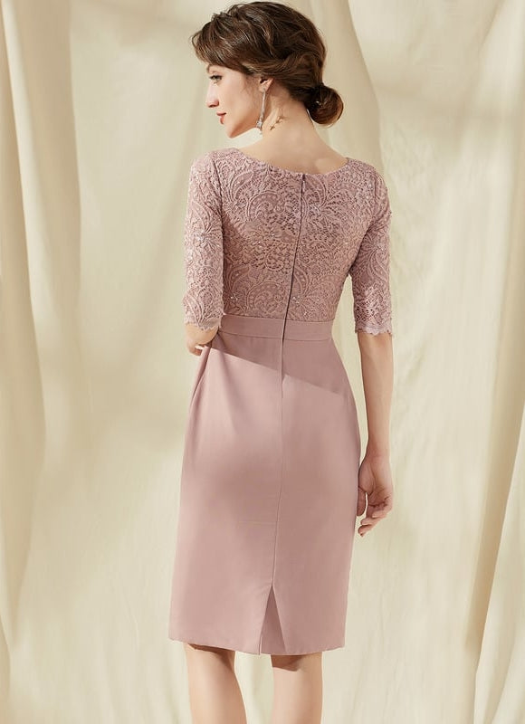 Robe Moulante Rose Délicate - gallery 5