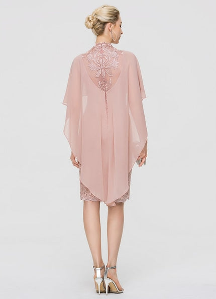 Robe Moulante Rose Brodée - gallery 1
