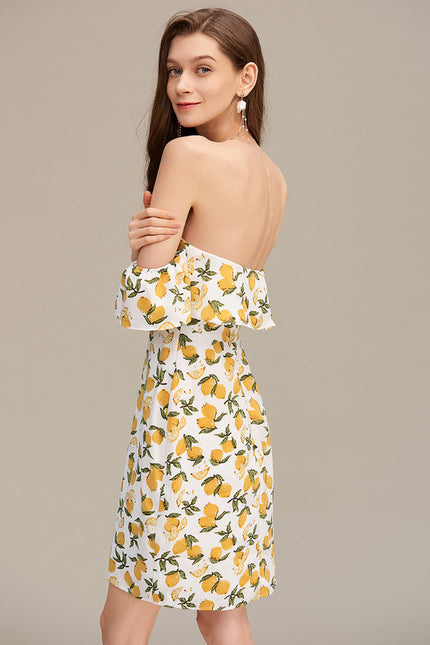 Robe Moulante Estivale Citronnée - gallery 3