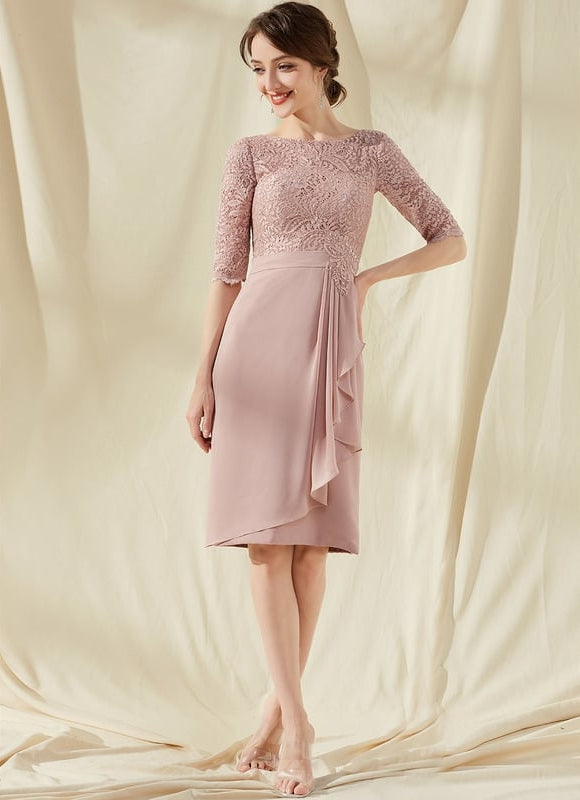 Robe Moulante Rose Délicate - gallery 1