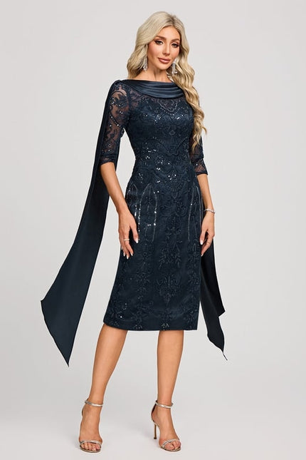 Robe Moulante Col Bateau