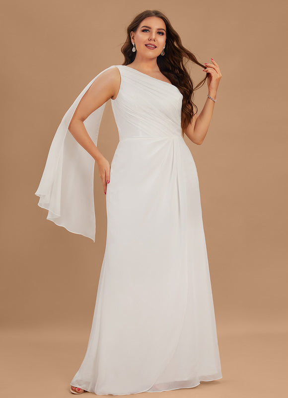 Robe Moulante Asymétrique Fluide - gallery 6