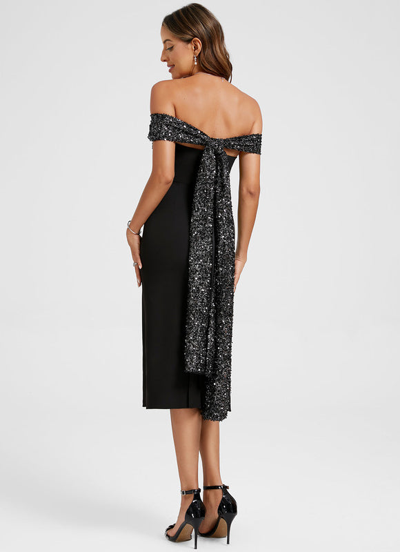 Robe Moulante À Paillettes - gallery 6