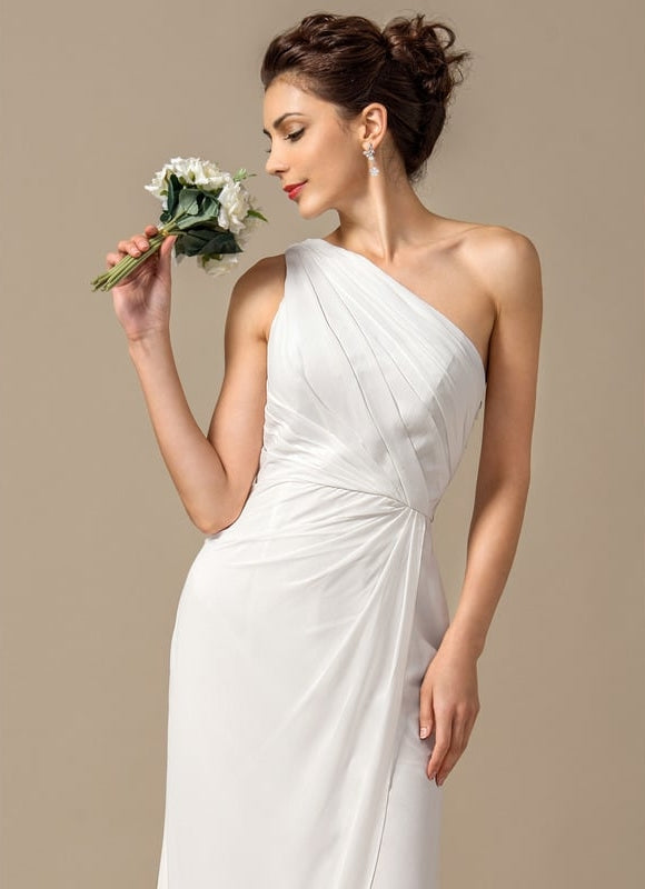 Robe Moulante Asymétrique Fluide - gallery 3