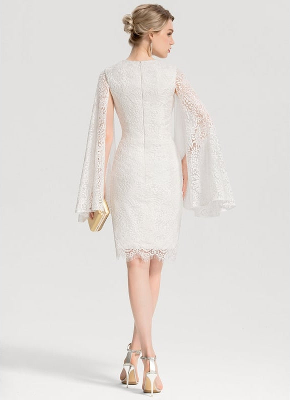 Robe Moulante Dentelle Élégante - gallery 3