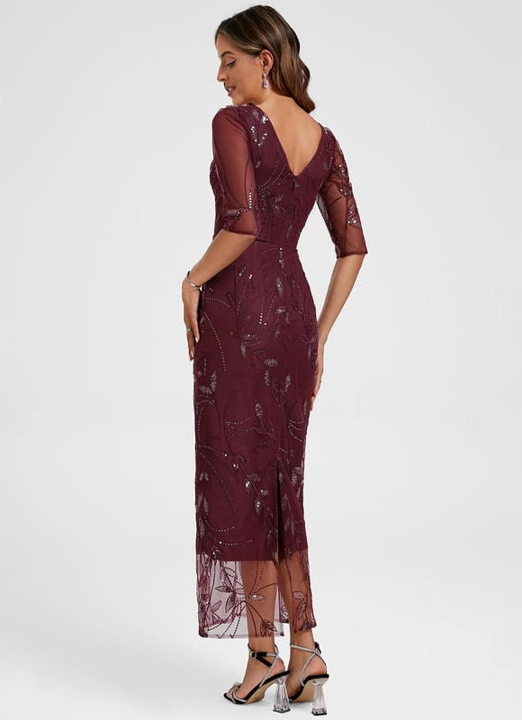 Robe Longue Moulante Dentelle - gallery 5