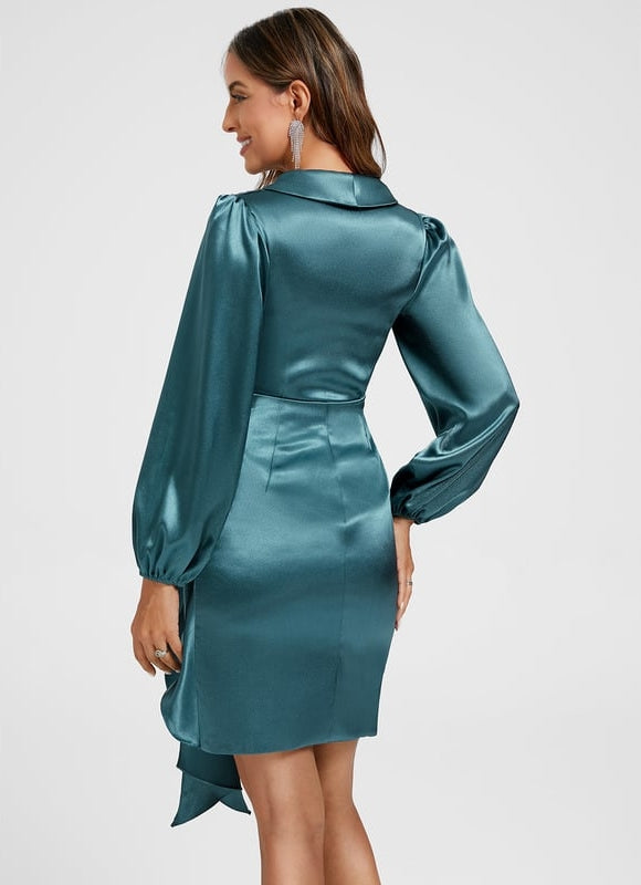 Robe Cocktail Courte Moulante - gallery 5