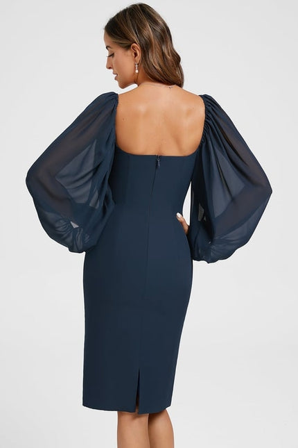 Robe Moulante Longueur Genoux - gallery 3