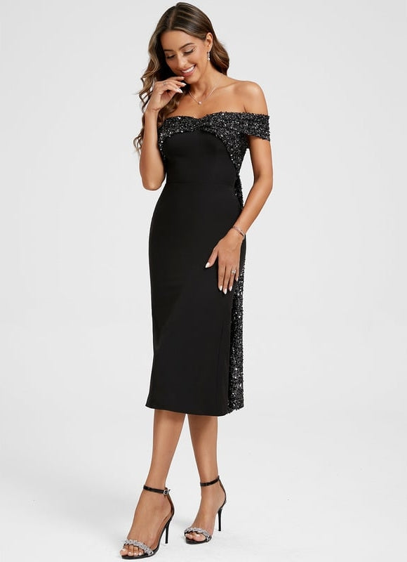 Robe Moulante À Paillettes - gallery 5