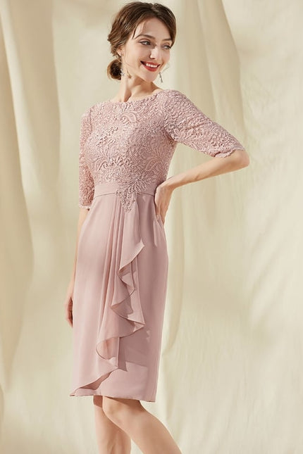 Robe Moulante Rose Délicate - gallery 2
