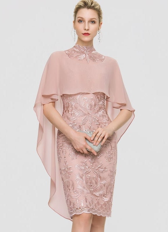 Robe Moulante Rose Brodée - gallery 2