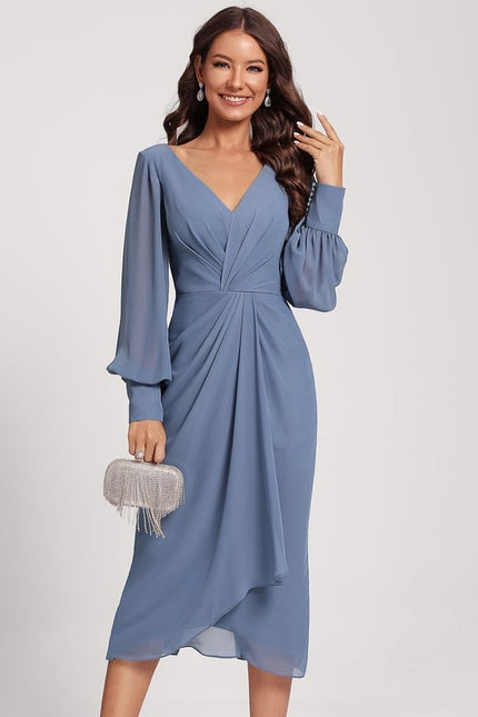 Robe Moulante Mousseline Froncée