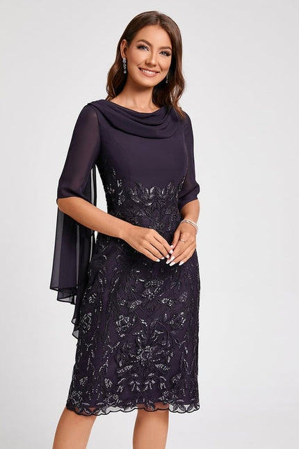 Robe Moulante Chic Brodée - gallery 5
