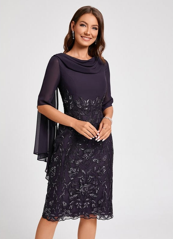 Robe Moulante Chic Brodée - gallery 5