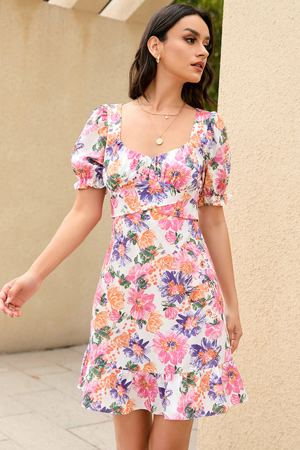 Robe Moulante Estivale À Fleurs - gallery 3