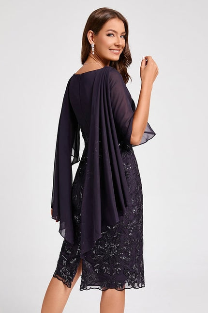 Robe Moulante Chic Brodée - gallery 1