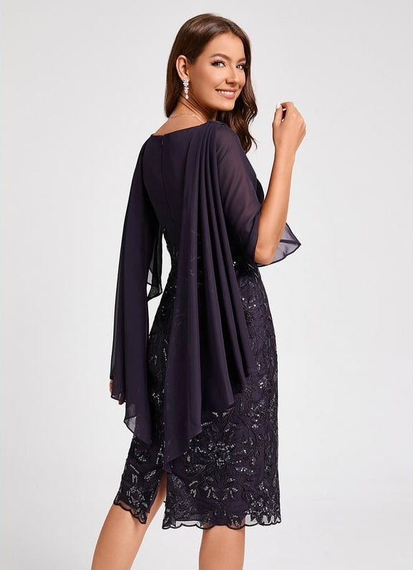 Robe Moulante Chic Brodée - gallery 1